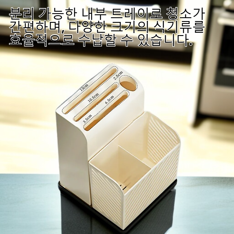 다기능 젓가락 칼 수납함 세척 용이