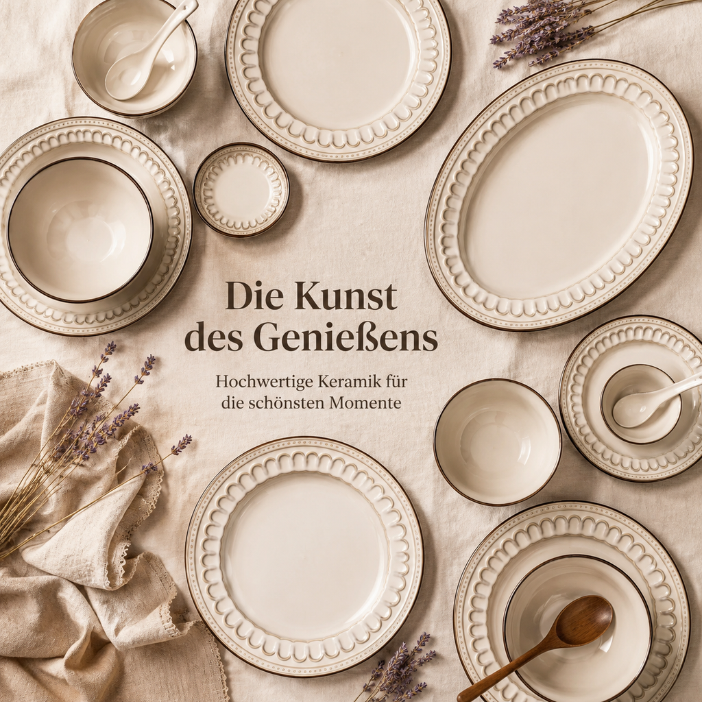 Retro-geprägtes Keramikgeschirr