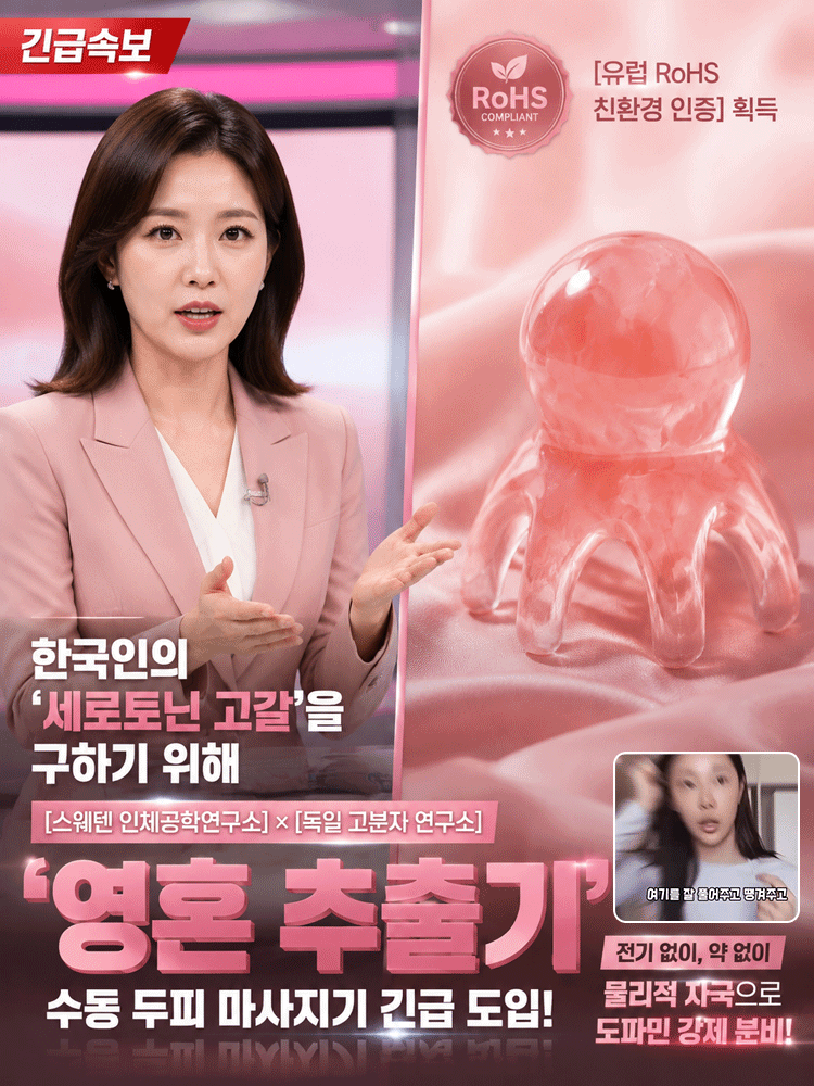 편안한 프리미엄 문어형 경락 마사지 빗