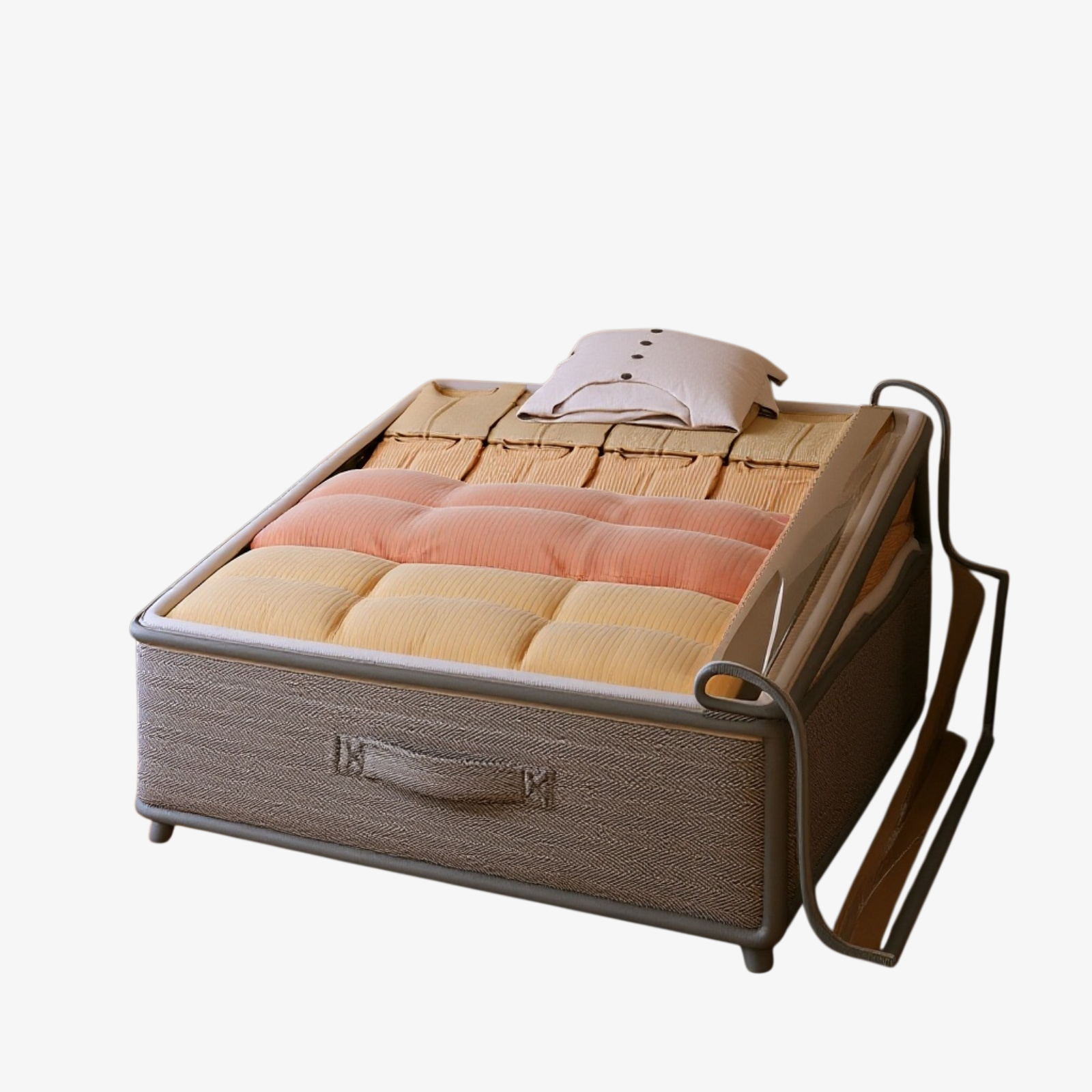 ベッド下収納ボックス フラットな家庭用引き出し式季節キルト収納ボックス ベッド下収納アーティファクト衣類収納ボックス