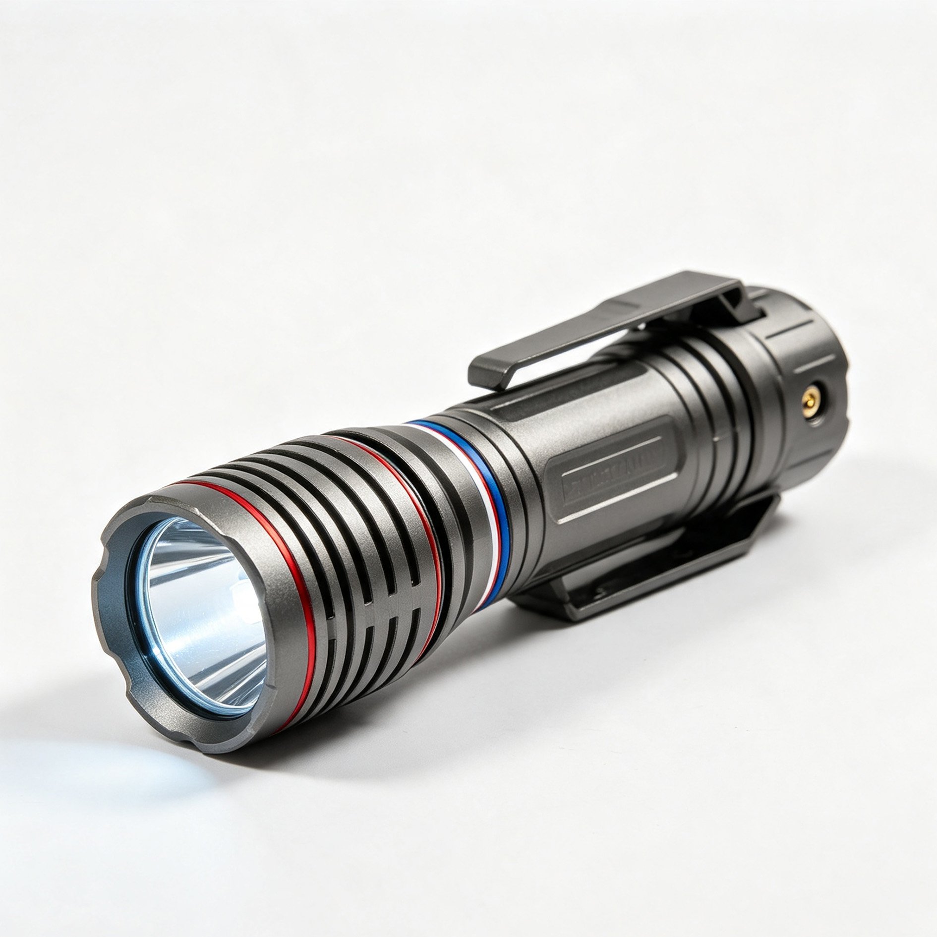 Tri-color ring high-powered flashlight