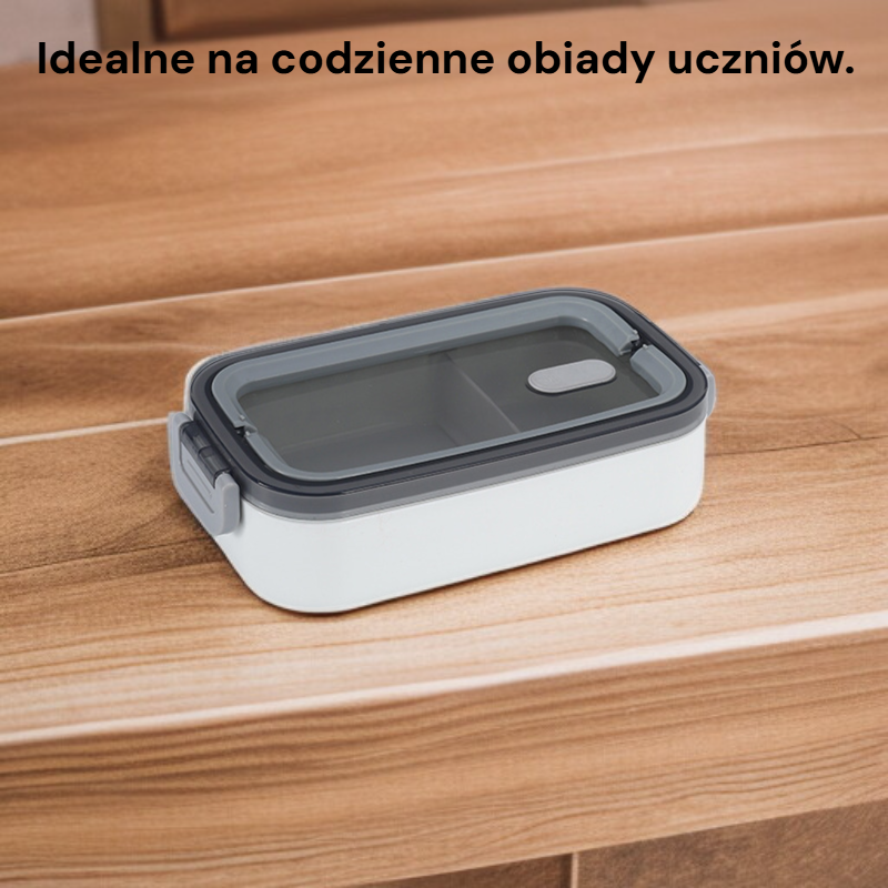 Nowy plastikowy pojemnik na lunch dla uczniów