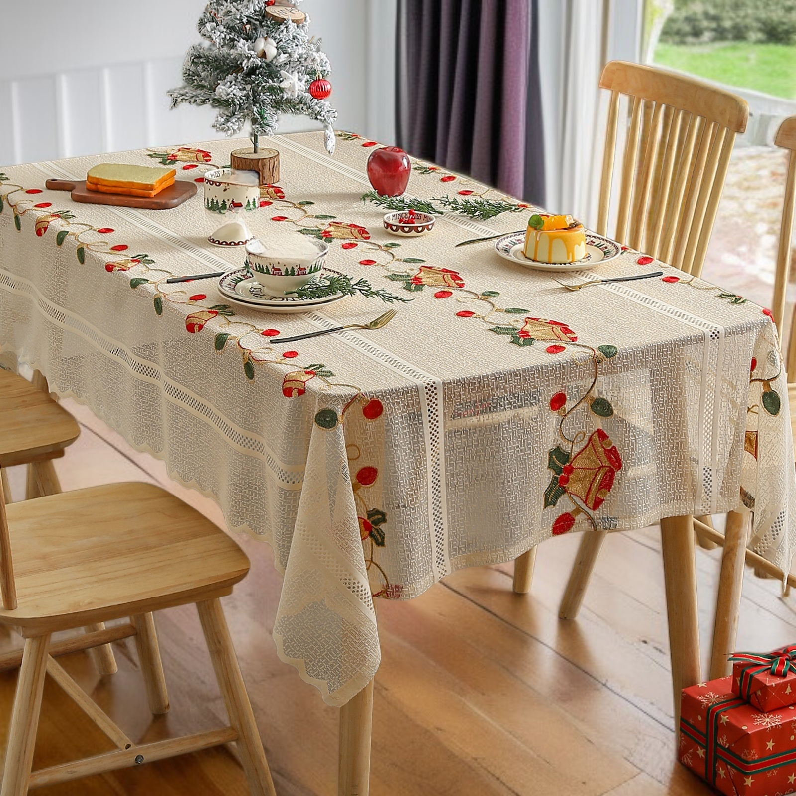 폴리에스터 레이스 커피 테이블 플레이스매트