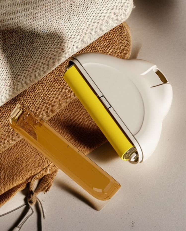 Close-up of hair removal sticker texture