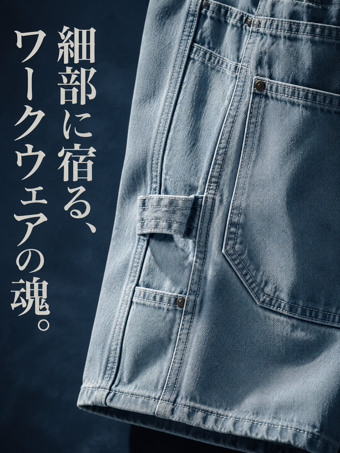 夏のゆったりデニムハーフパンツ メンズ日本系五分丈