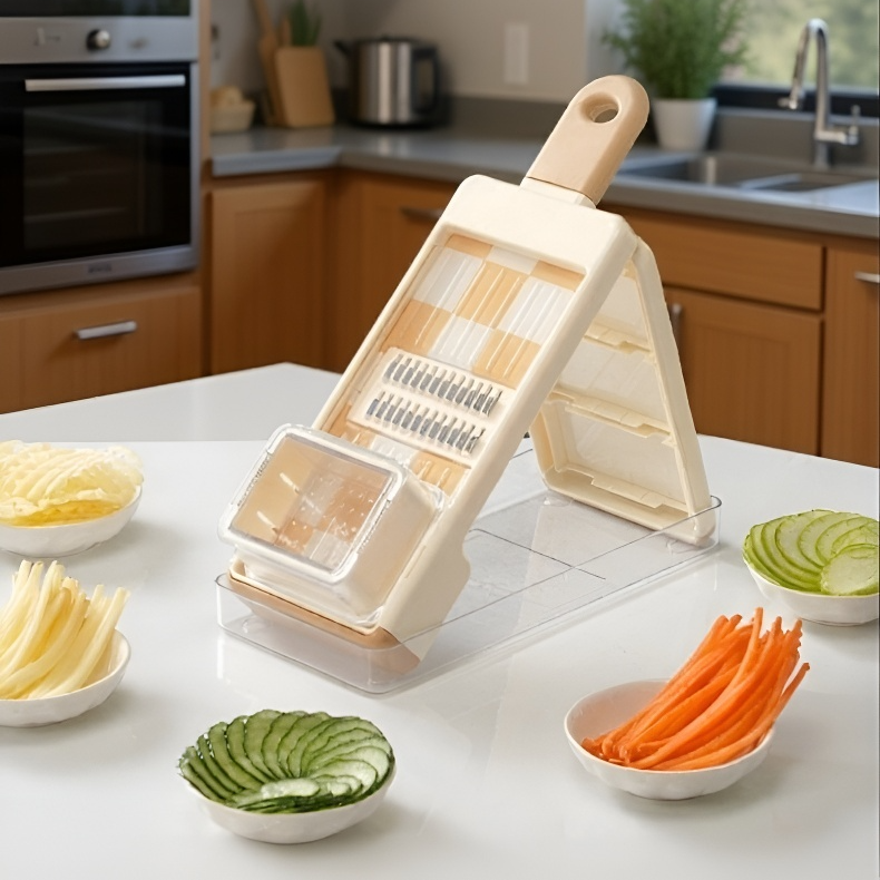 Rallador de cocina 4 en 1 fácil de limpiar y usar