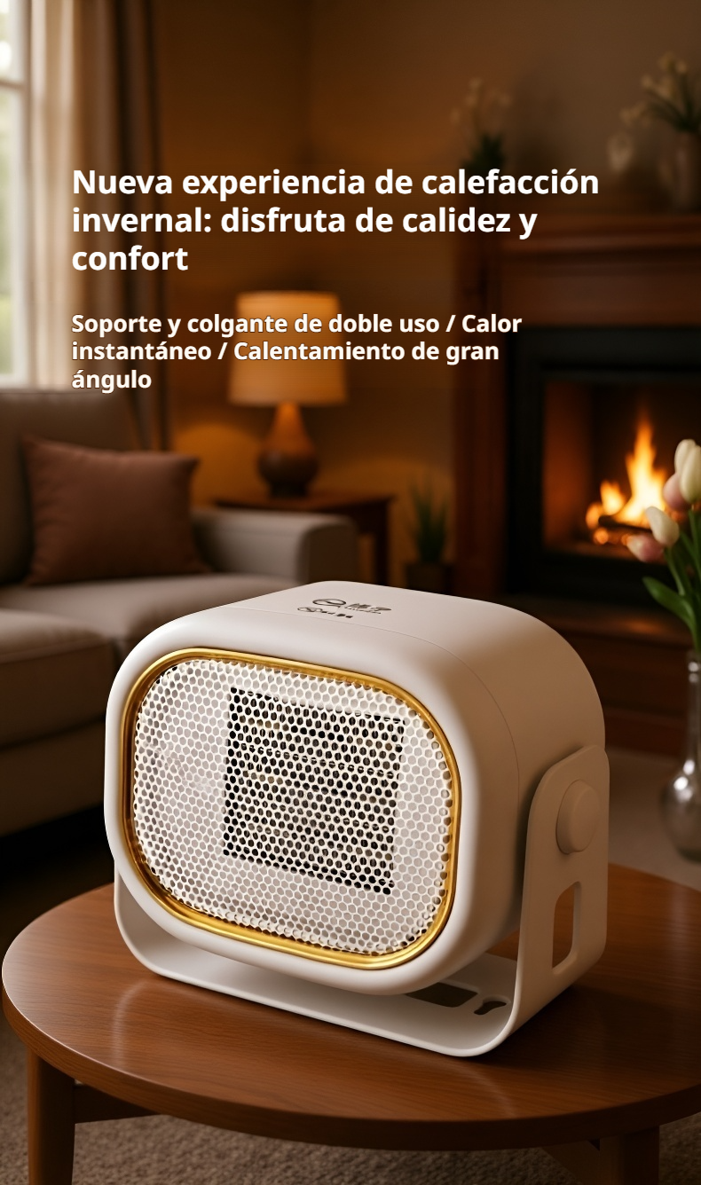 Calefactor de escritorio compacto con diseño moderno