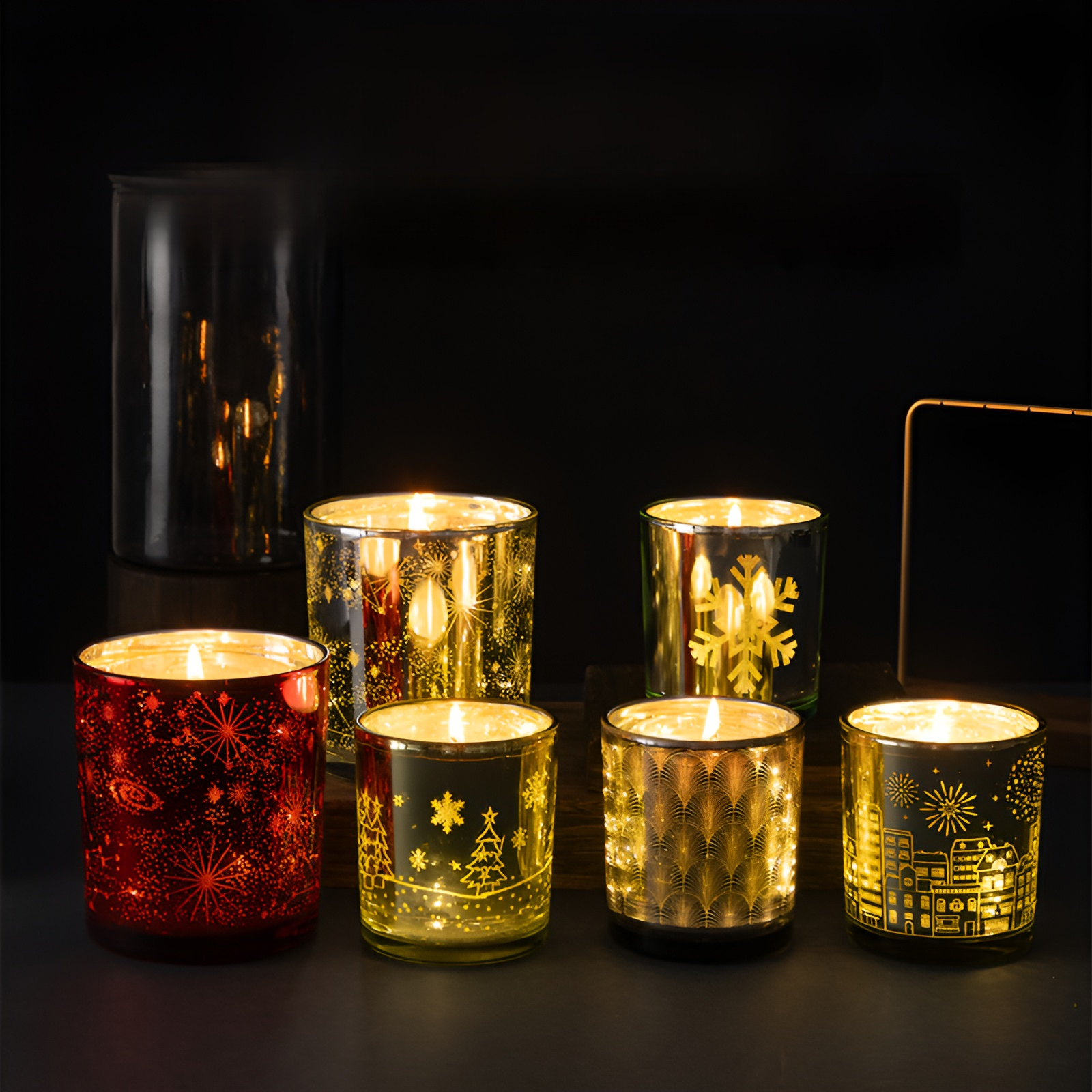 LED燈光感香氛蠟燭