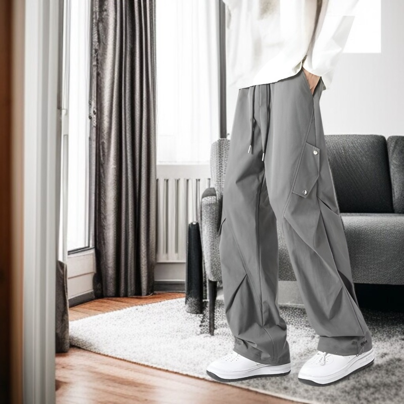 디자인감 빈티지 캐주얼 팬츠 캐주얼 남성 팬츠 봄여름 카고 팬츠 아메리칸 팬츠