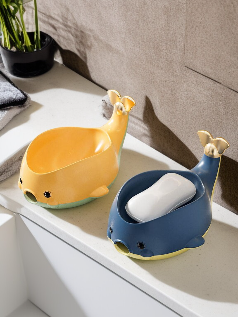 창의적인 고래 디자인 비누 상자