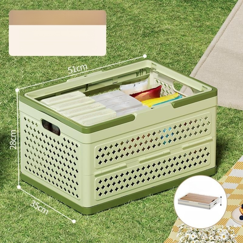 Multifunctional Outdoor Foldable Storage Basket Large Capacity Tote Picnic Box