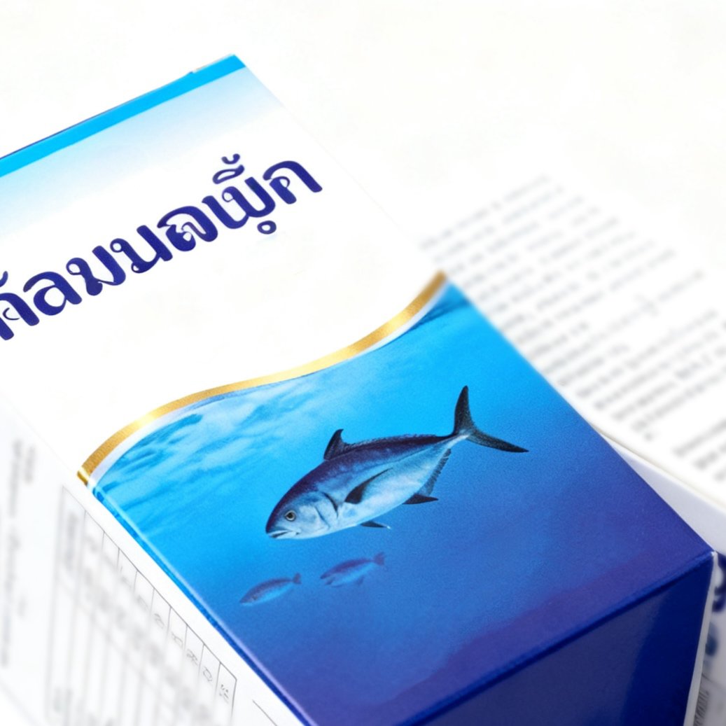 น้ำมันปลาคุณภาพสูง ขนาด 2 กล่อง