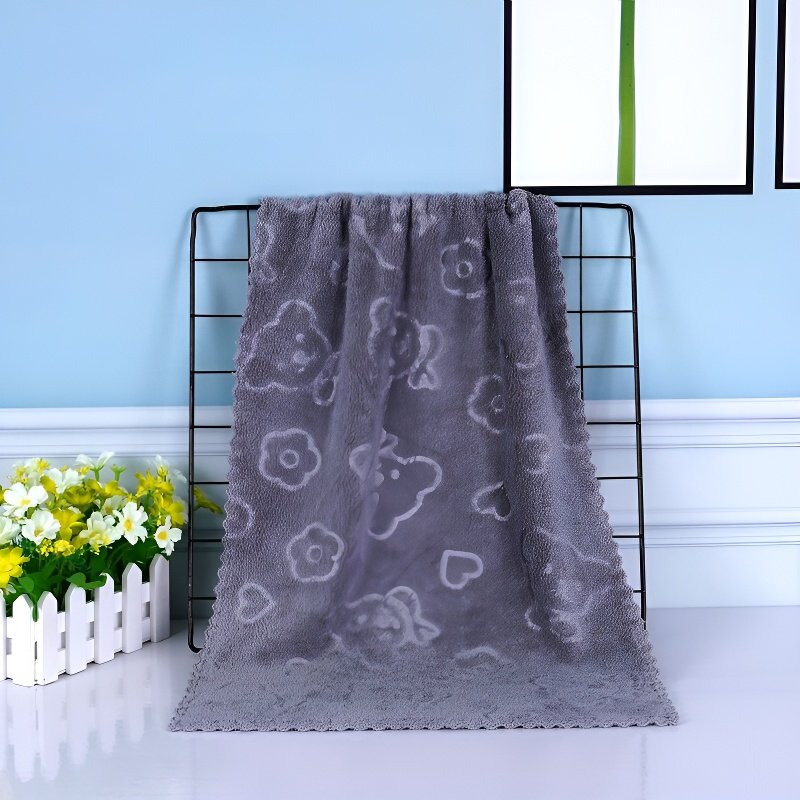 可愛小熊圖案毛巾