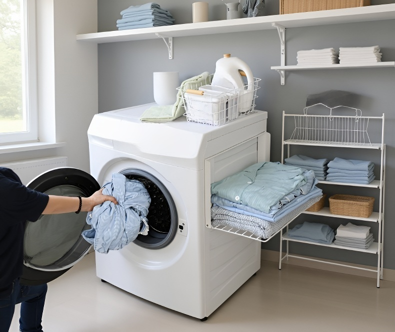 Breathable material laundry basket for odor control