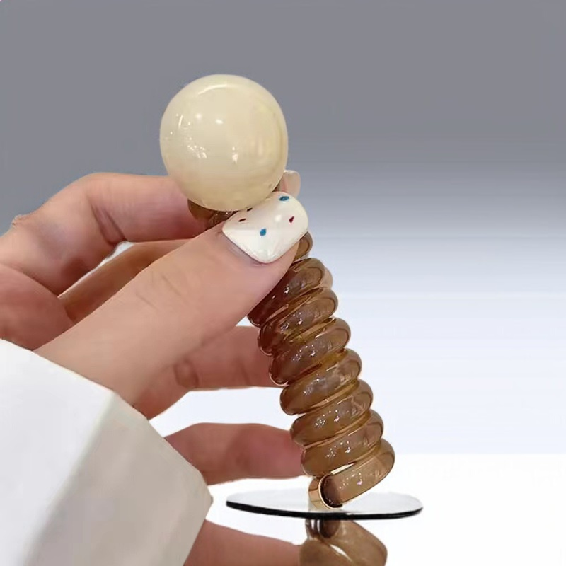 빈티지 구슬 포니테일 머리끈