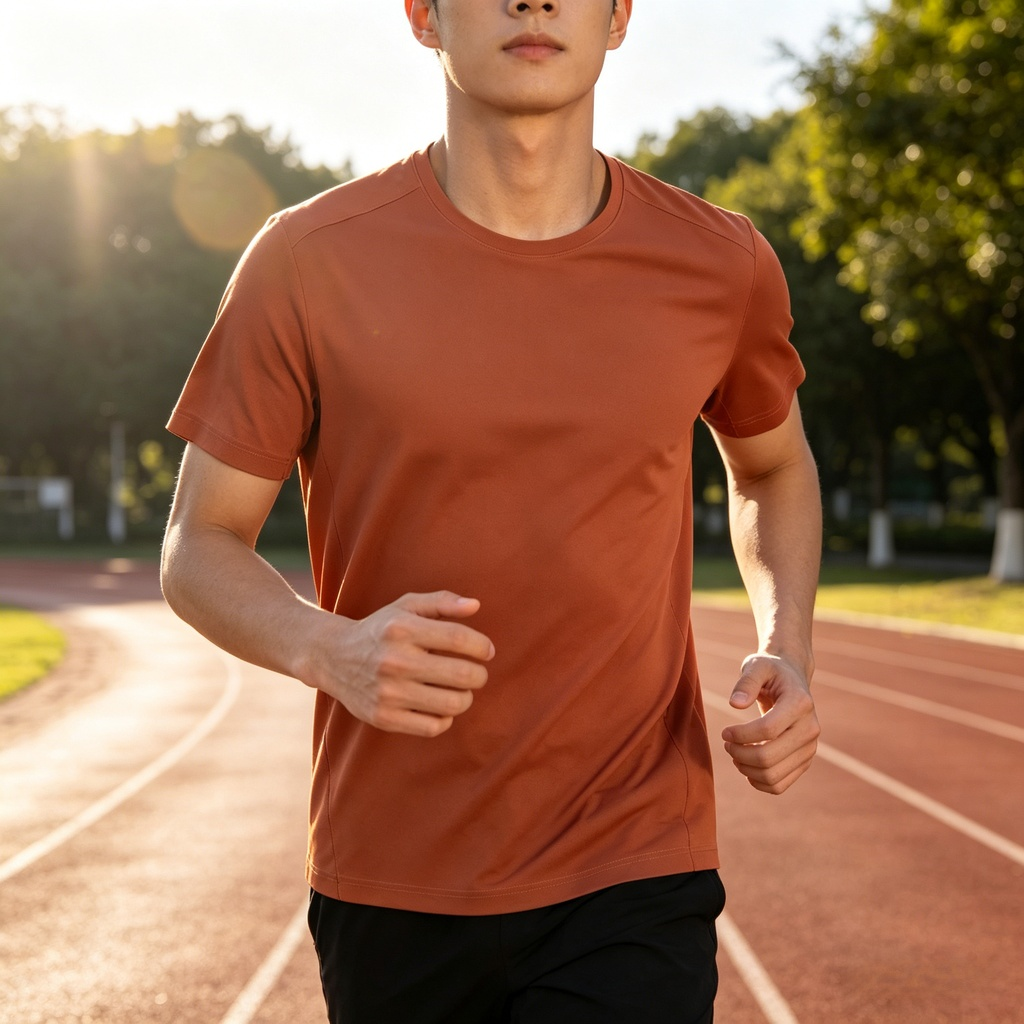 メンズ汗発散速乾半袖Tシャツ