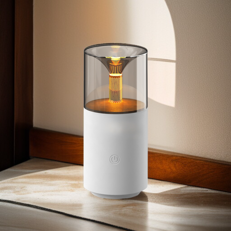 Humidificador portátil de mesa para hogar y coche, con luz ambiental y ajuste de niebla