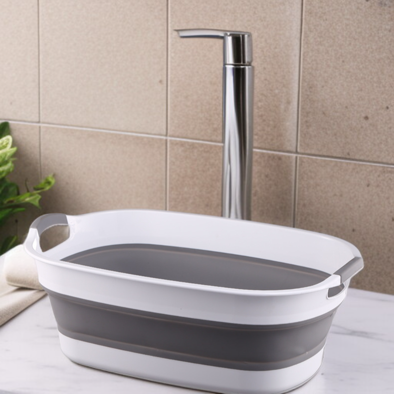 特大ベビーバスタブ 家庭用折りたたみ式バスタブ バスルーム収納 排水 汚れた衣類バスケット