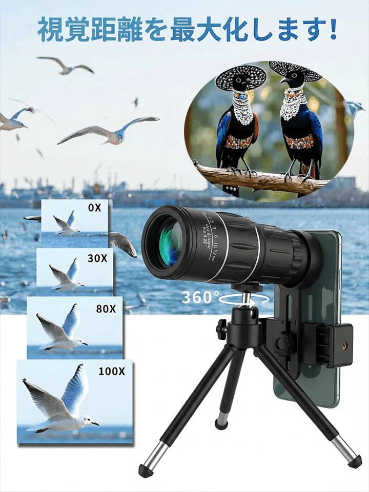 ポータブル高清単眼鏡