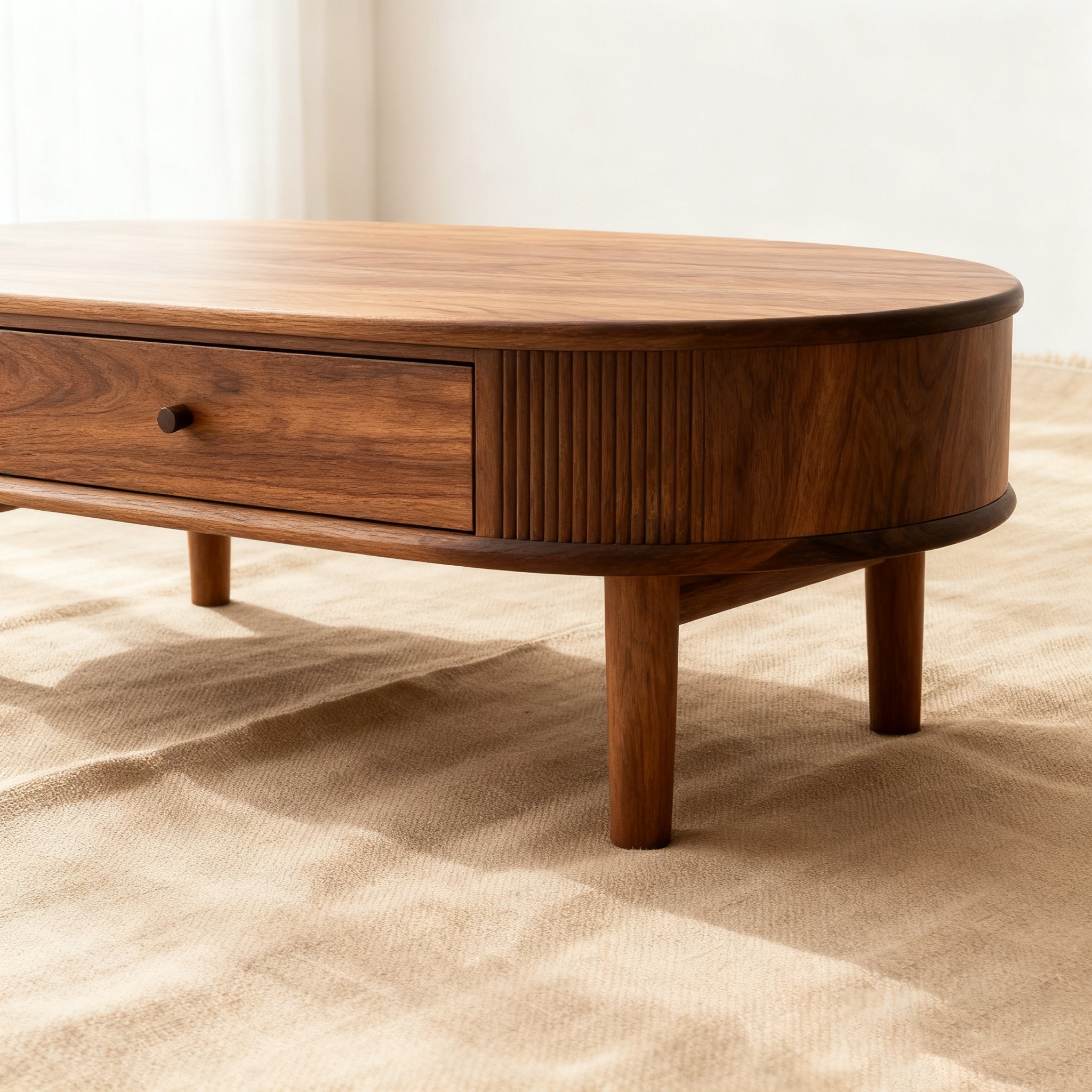 ナチュラルウッドテーブル全体画像