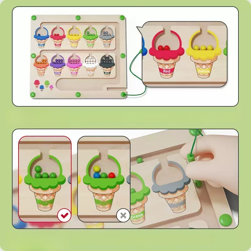 자석 숫자 미로 놀이 교구