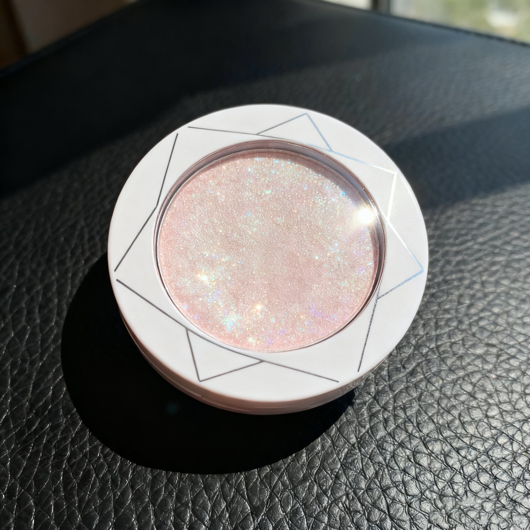 핑크색 스팽글 하이라이트