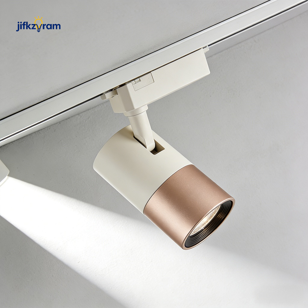 Focos de riel empotrables sin luz principal (4 unidades)