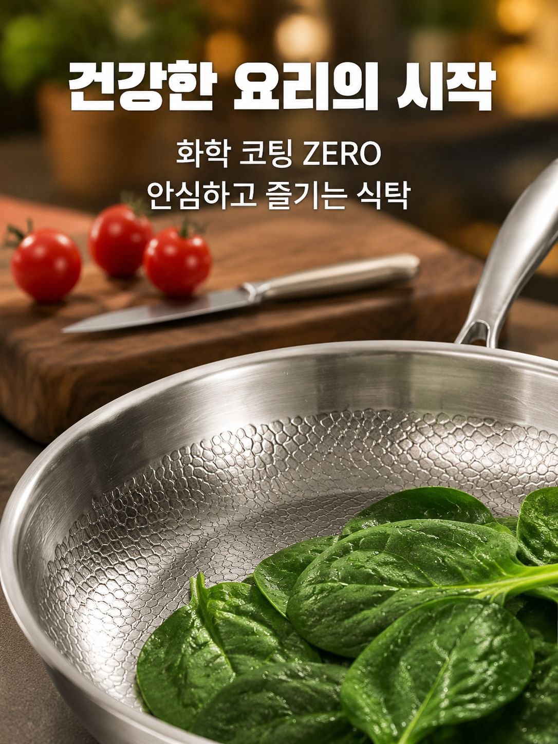 무코팅 논스틱 후라이팬