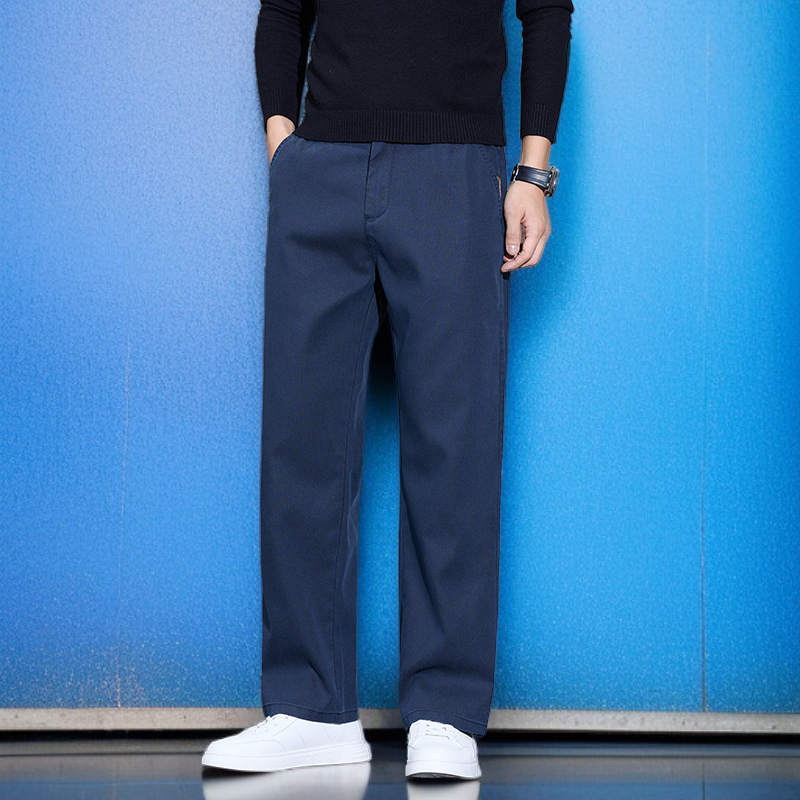 라이트 럭셔리 남성 팬츠 가을 남성 캐주얼 팬츠 와이드 팬츠