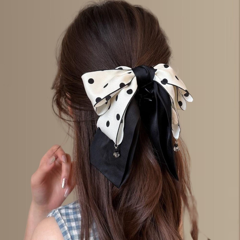 リボンヘアクリップ