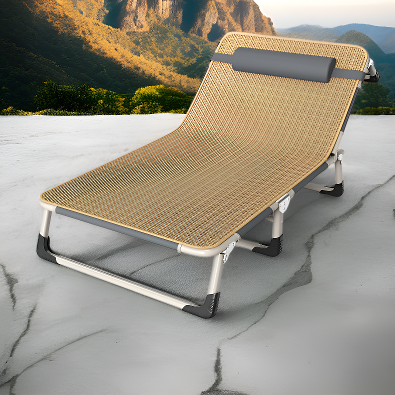 Multifunctional outdoor folding camp bed