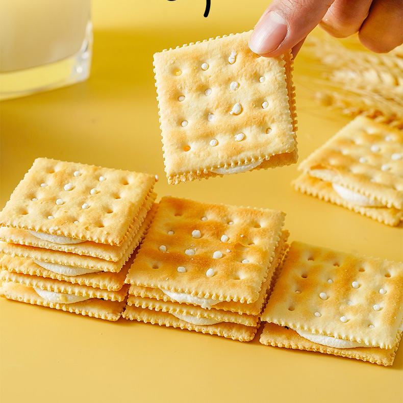 饱腹乳粉夹心牛轧饼干 休闲下午茶点心