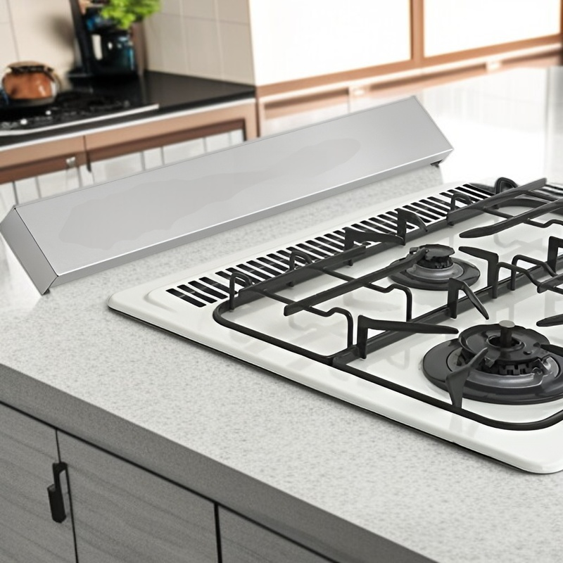 ชั้นวางของในครัว ชั้นวางสแตนเลสกันน้ำมันสำหรับเตาแก๊สแบบบาง