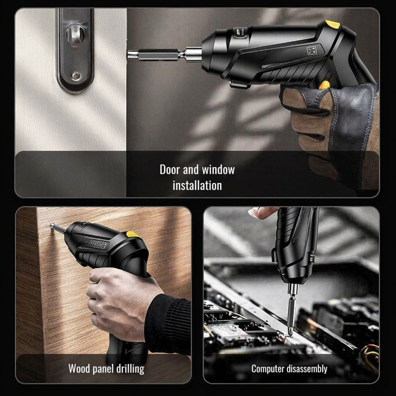 Rechargeable Electric Screwdriver Mini Cordless Drill Tool