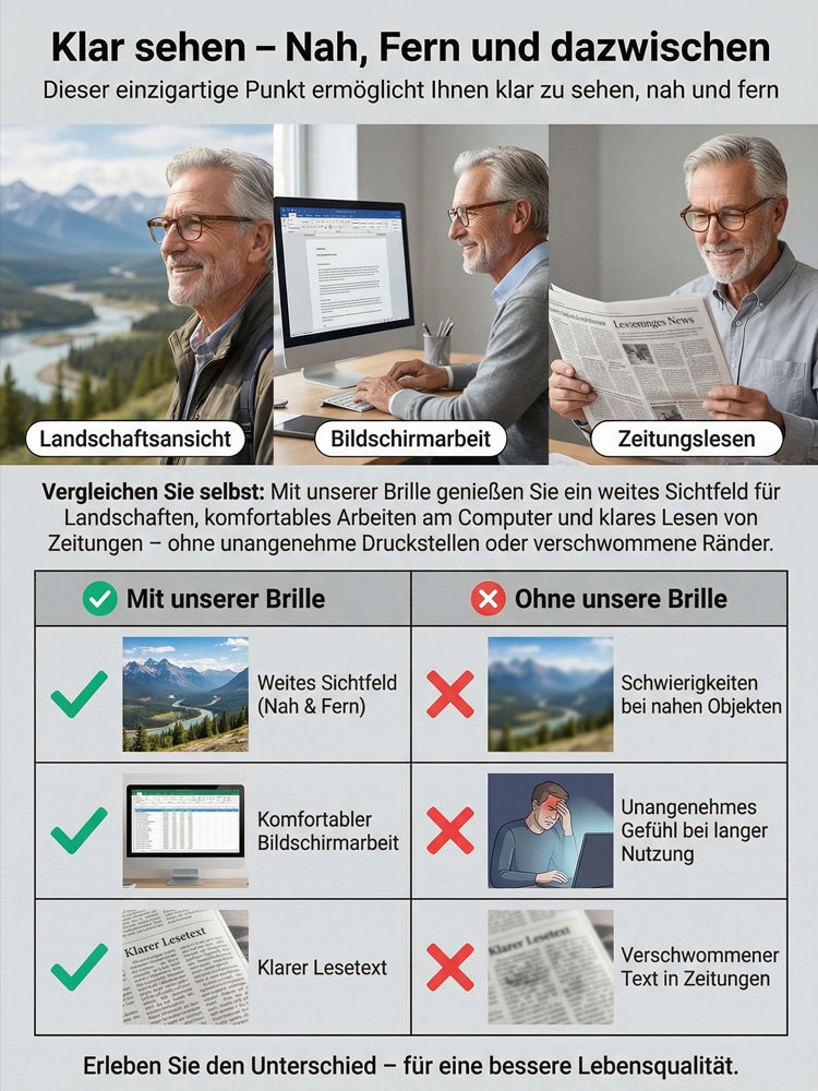 Die intelligente Brille mit Autofokus, entwickelt von einer jahrhundertalten Brillenmanufaktur!