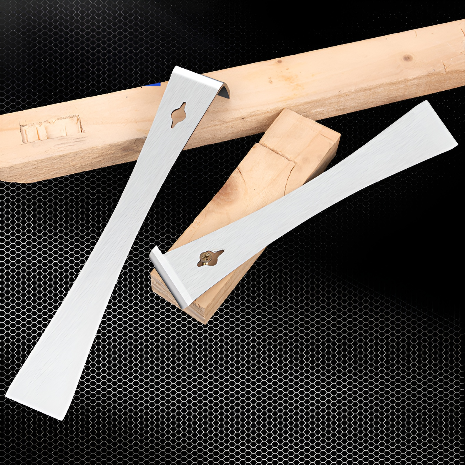 Multifunktionaler Edelstahl Brecheisen-Schaber für Holztürmontage