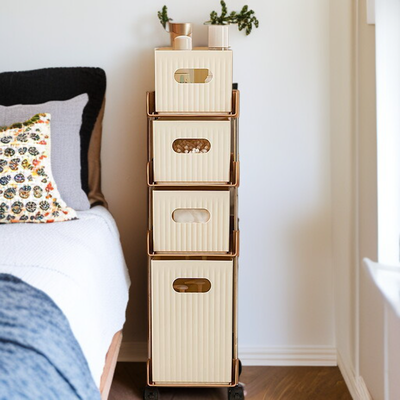 多層収納ラック オフィスデスク下収納便利グッズ