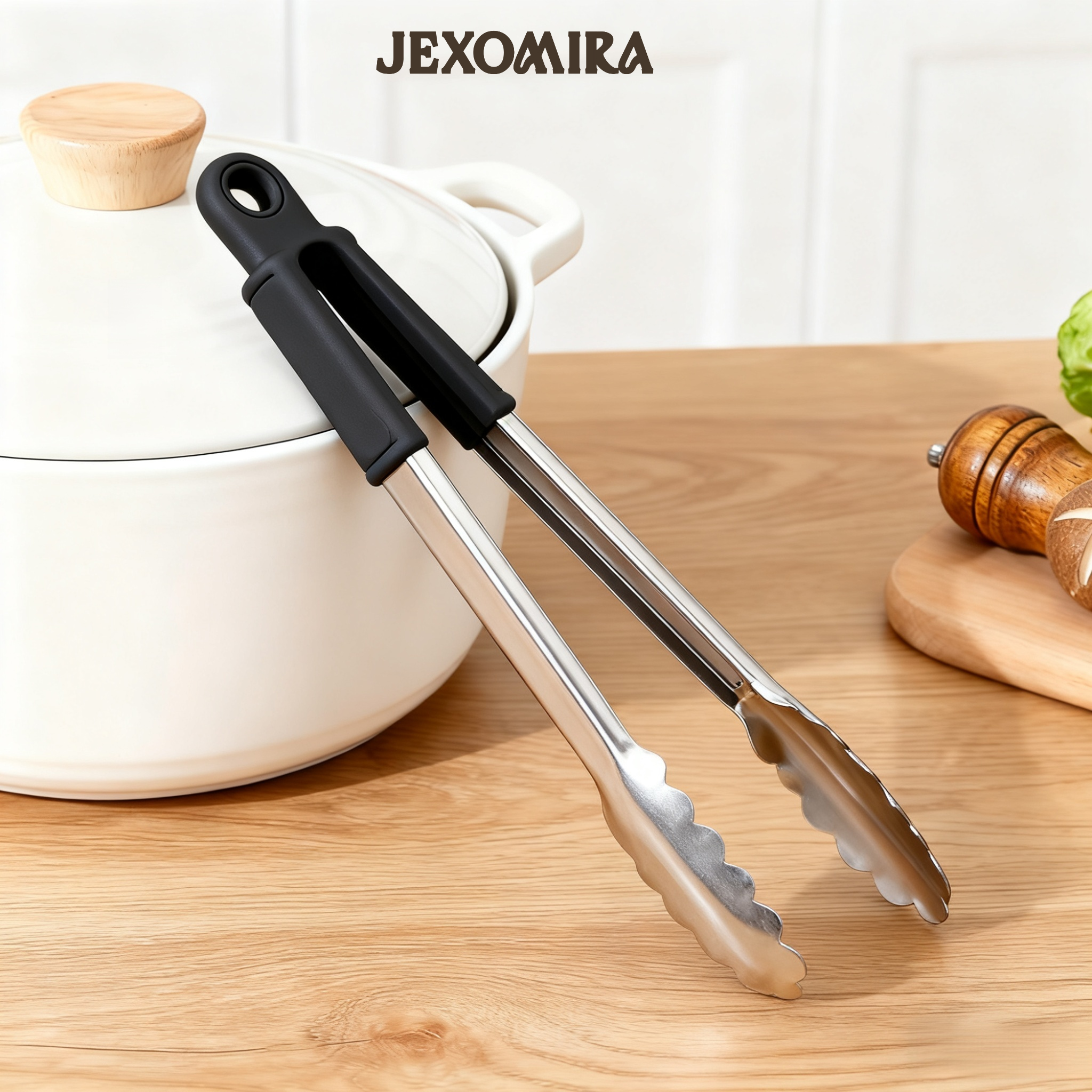 내구성 강한 스테인리스 집게 클로즈업