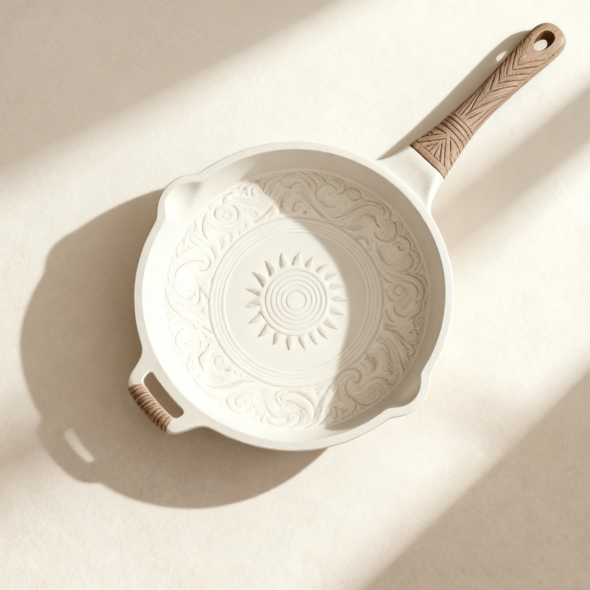 พื้นผิวกระทะลายช่วยไม่ให้อาหารติด