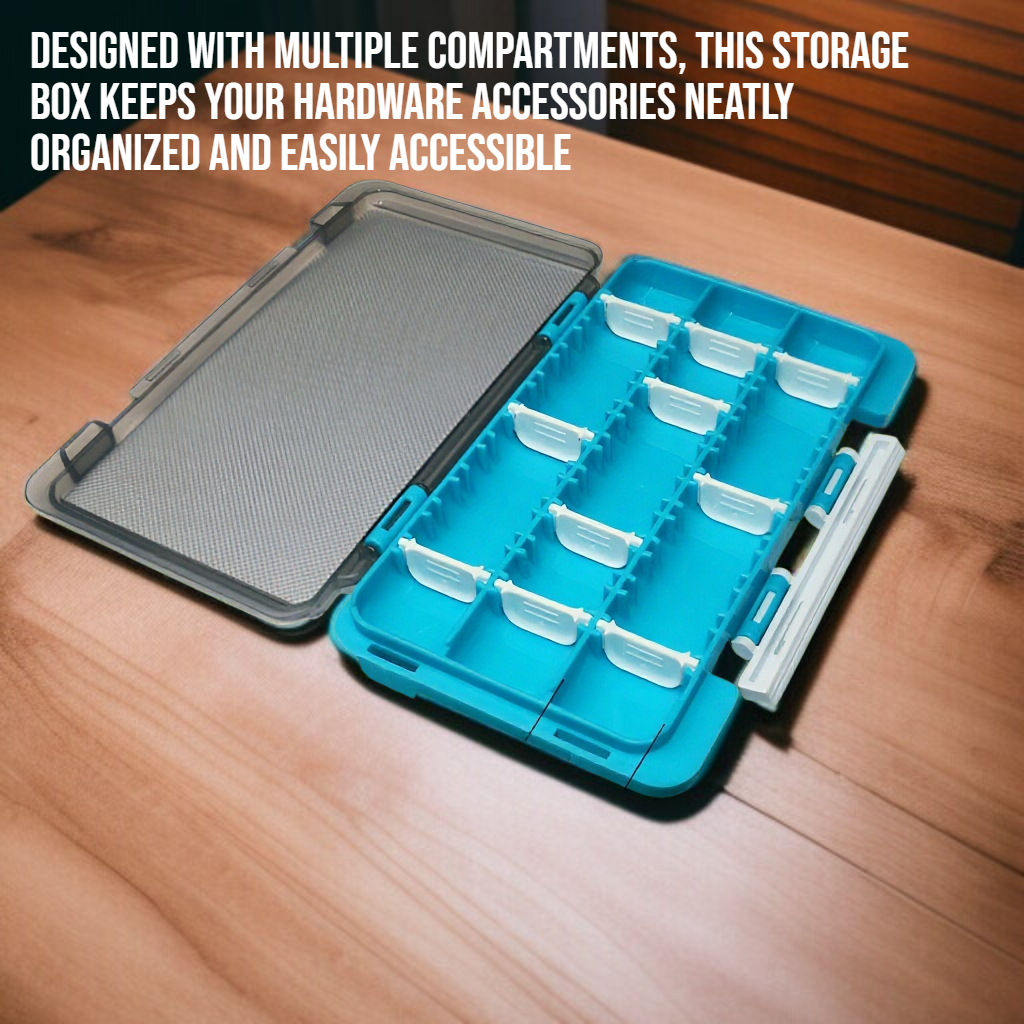 Multi functional hardware accessory tool storage box