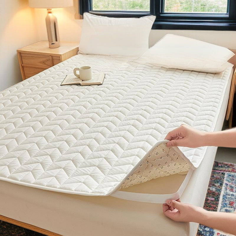 면 전체 매트리스 쿠션 가정용 침실 싱글 항균 요 미끄럼 방지 매트리스 순면 얇은 매트 접이식