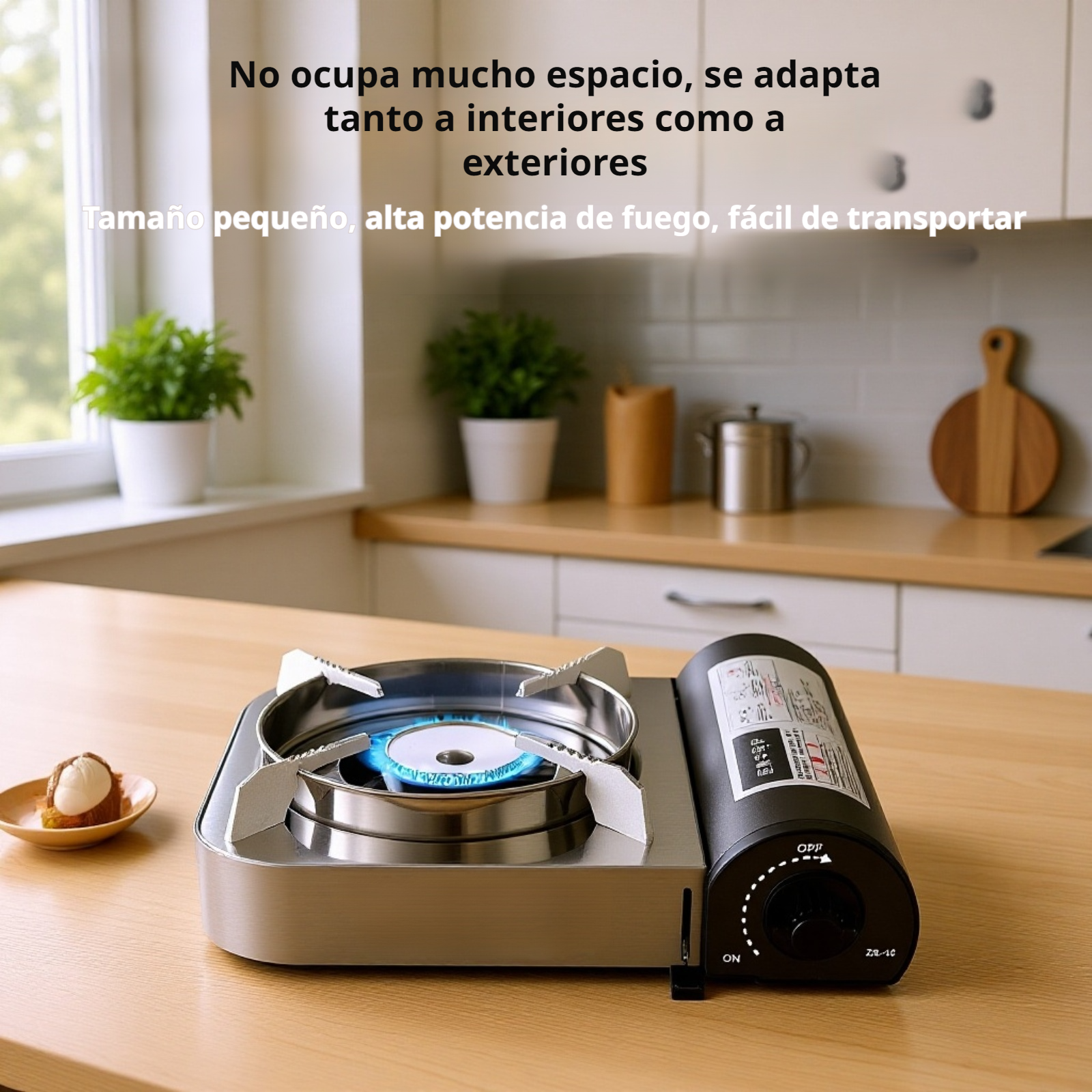 Estufa portátil de gas para fondue, ideal para uso doméstico y actividades al aire libre