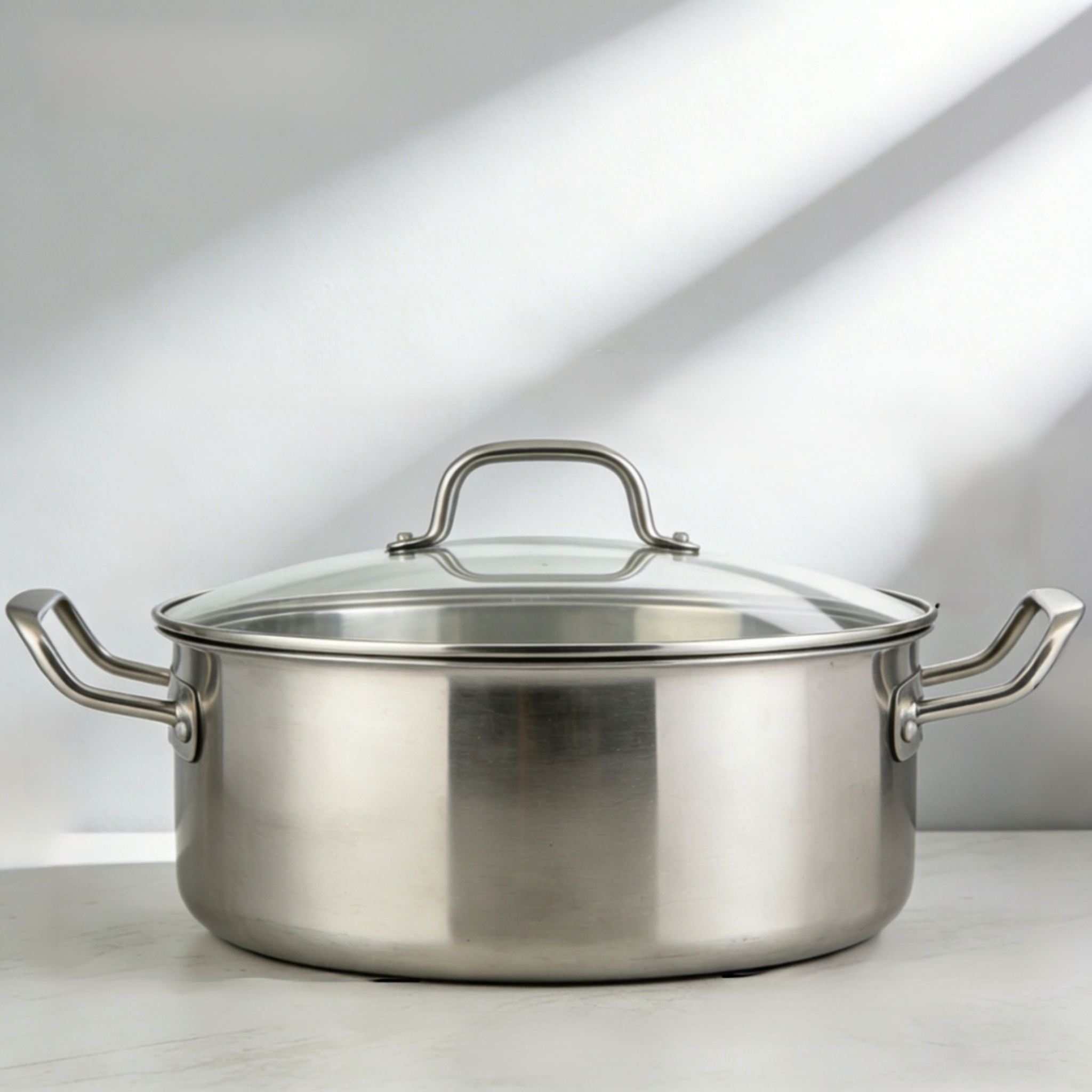 หม้อซุปสแตนเลสทรงลึก