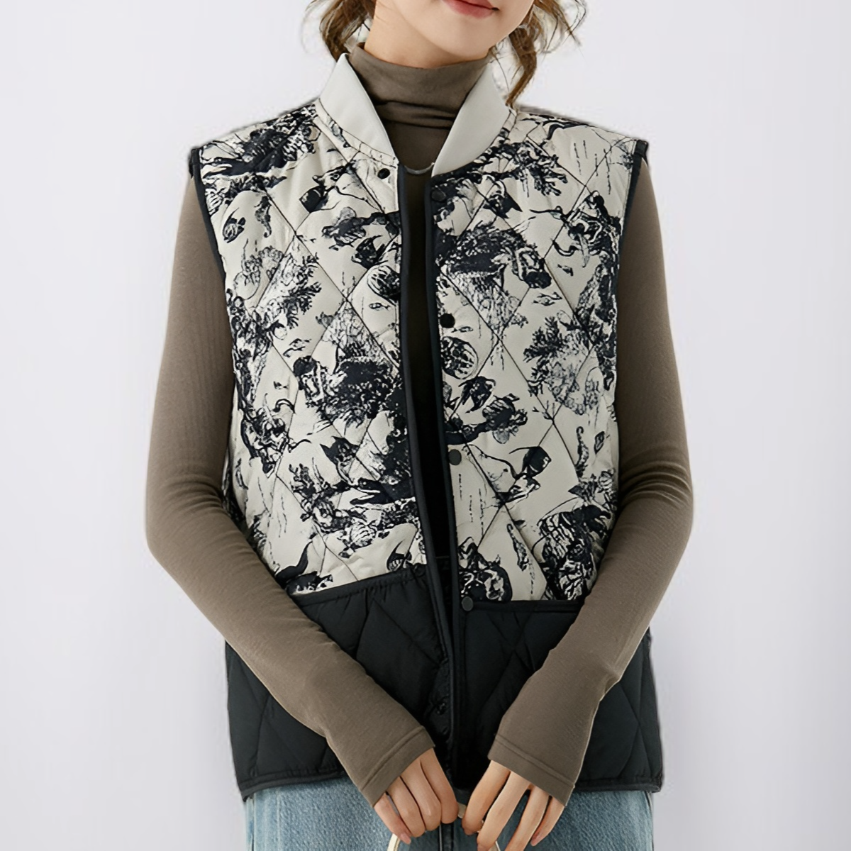 柔らかくて快適なコットン素材ベスト