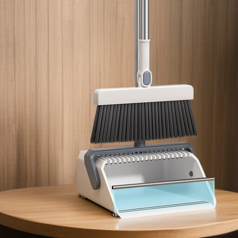 가정용 라지 두꺼운 빗자루 세트 편리한 수납 리린 접이식 쓰레받기 내구 쓰레받기 세트 두꺼운 쓰레받기 세트