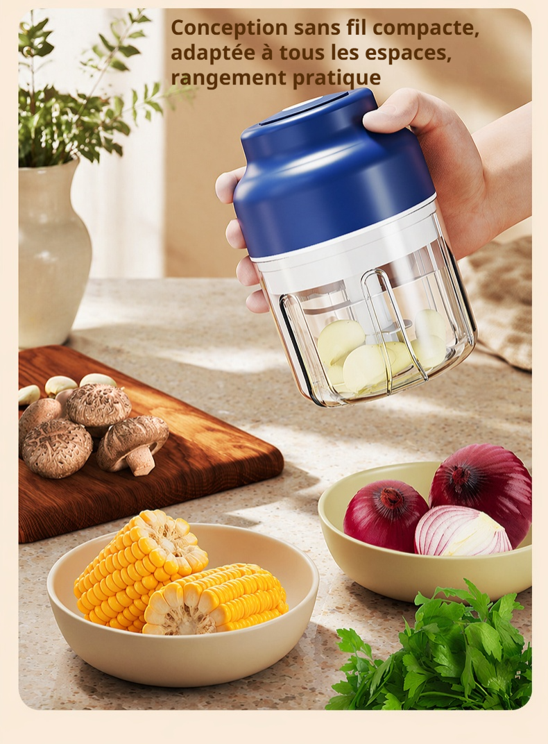 Ustensile de cuisine multifonction pour légumes et ail