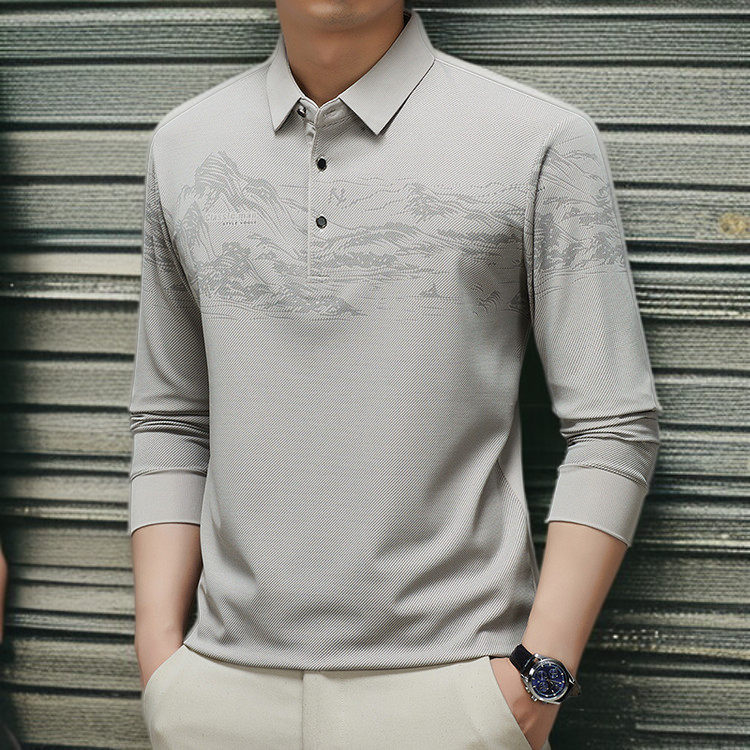 편안한 남자 데일리 긴팔 셔츠