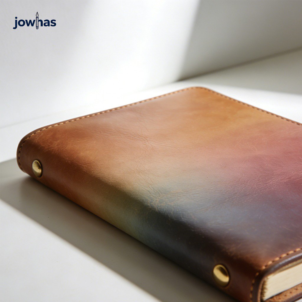 Cuaderno retro de cuero de lujo