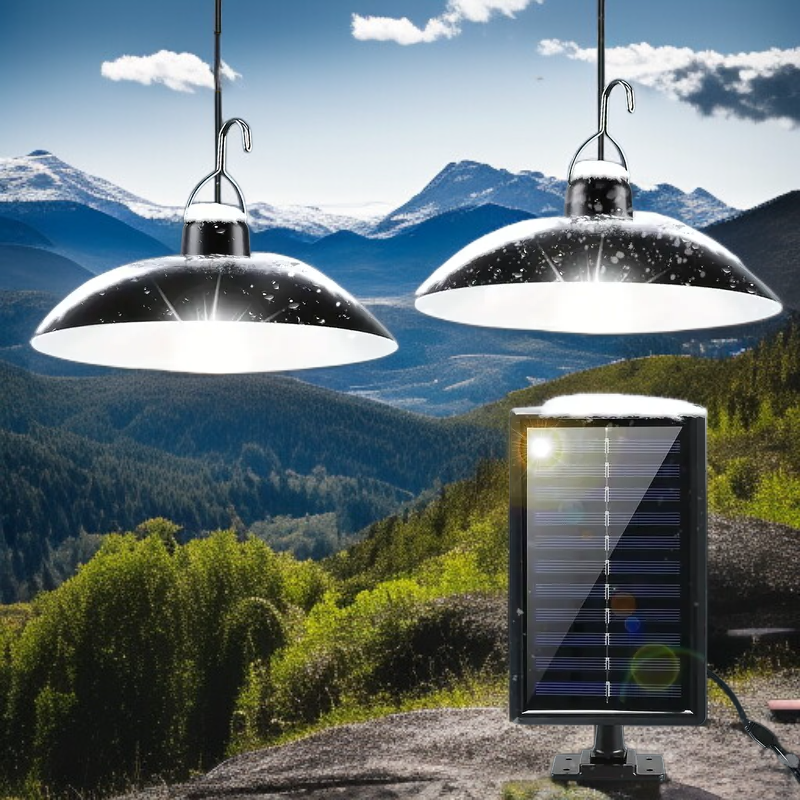  Foco solar IP65 para terraza y balcón, encendido/apagado automático