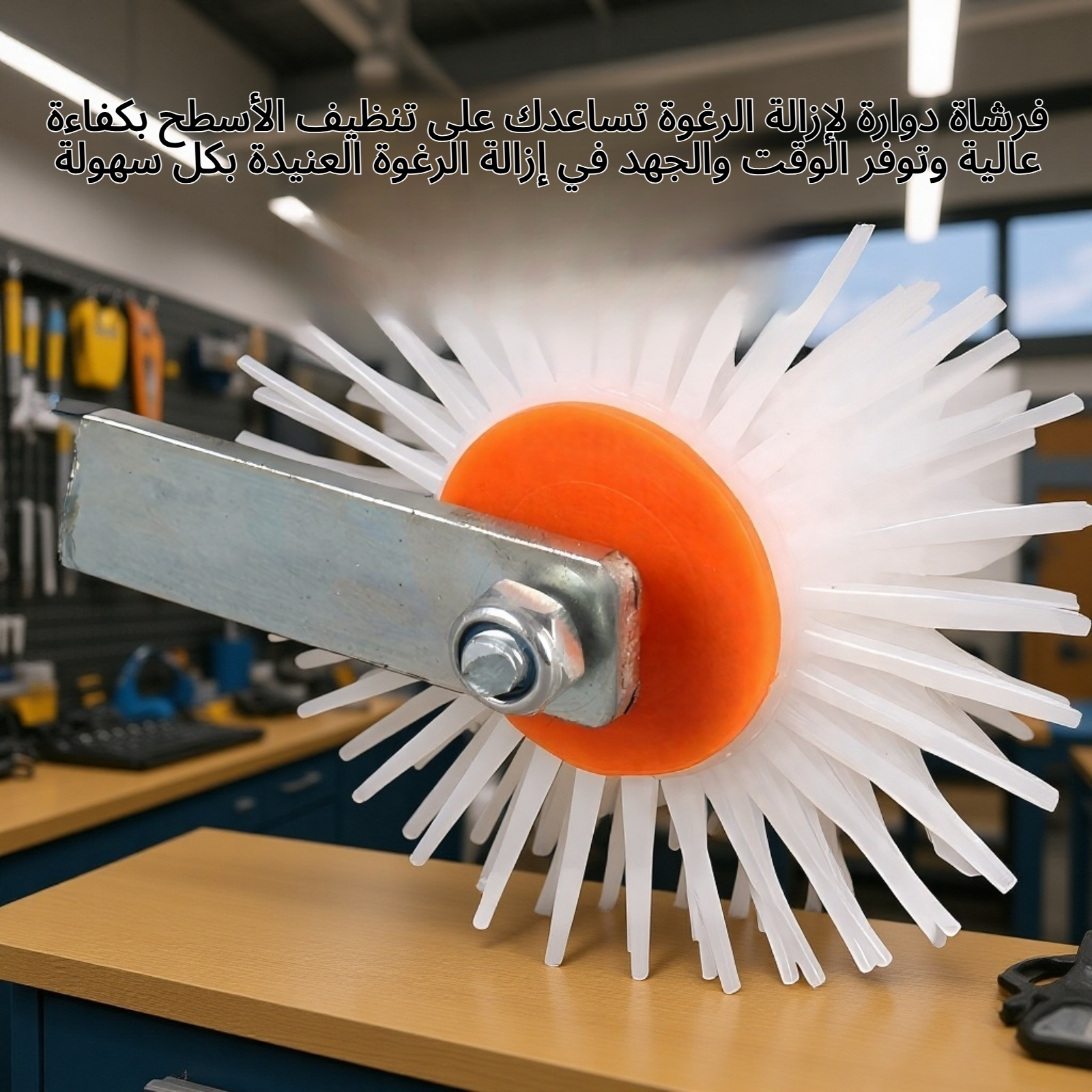 فرشاة دوارة لإزالة الرغوة